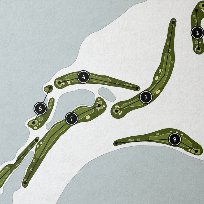 Dataw Island Golf Course - Cotton Dike | Golf Course Map | Close Up