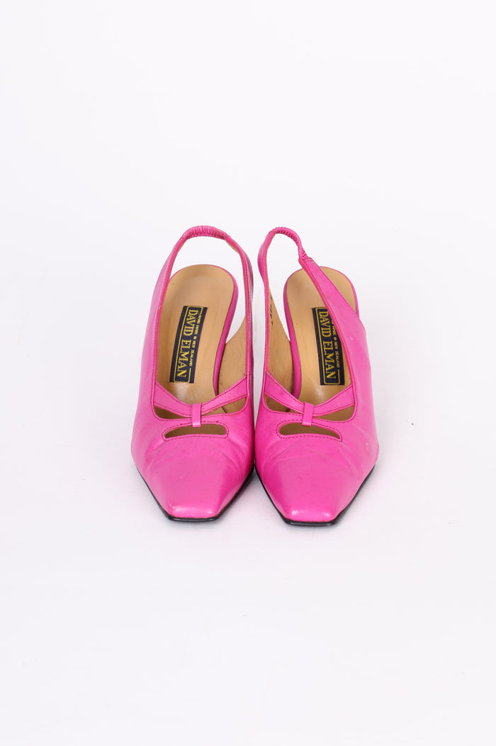 David Elman Womens Pink Heels Size EU 36.5