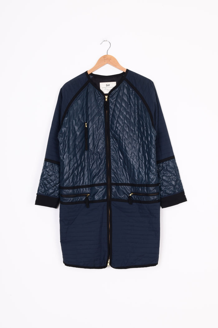 DAY Birger et Mikkelsen Womens Blue Coat Size 36