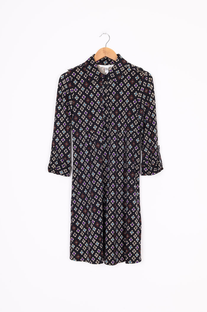 Diane von Furstenberg Womens Black Dress Size 6