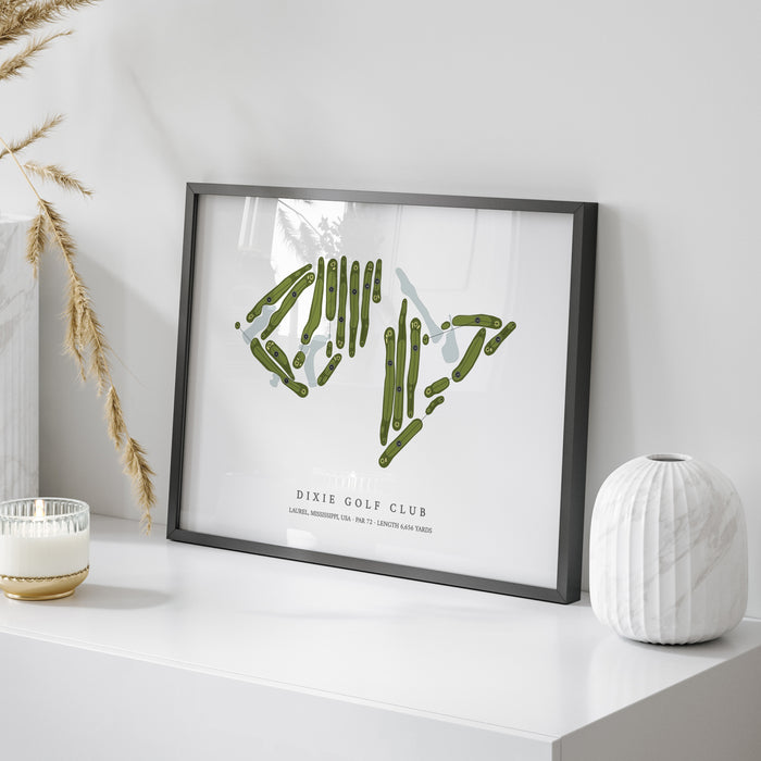 Dixie Golf Club | Golf Course Map | On Table