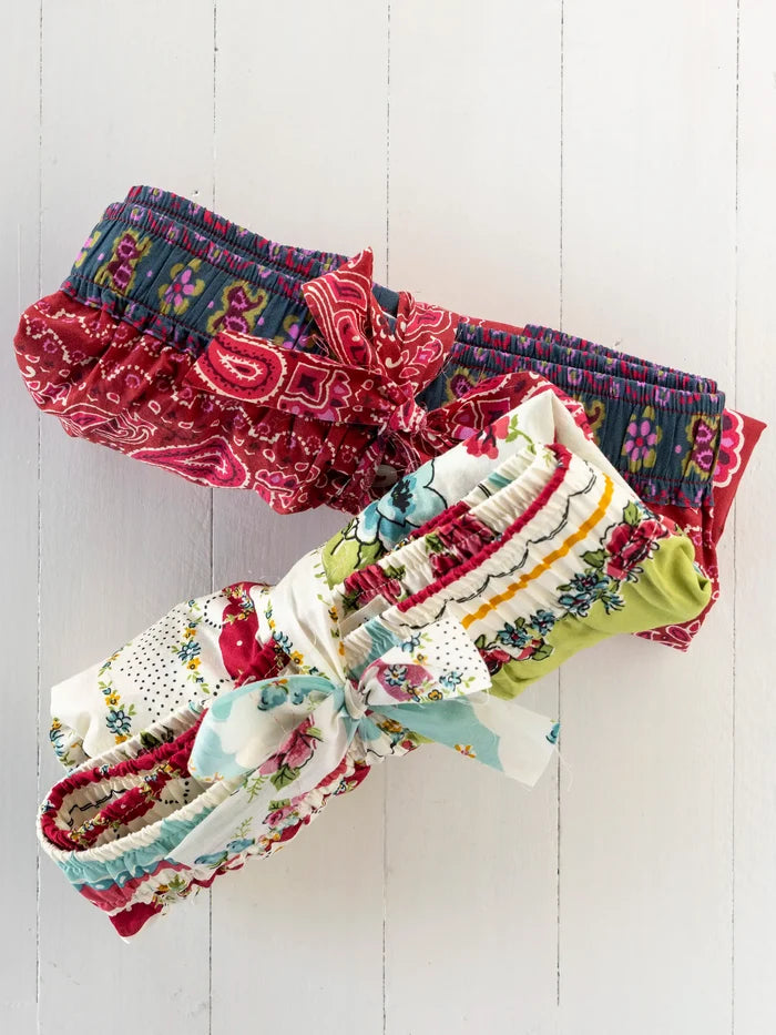Dream On Cotton Boxer Shorts - Brimfield Bandana Ruby-view 6