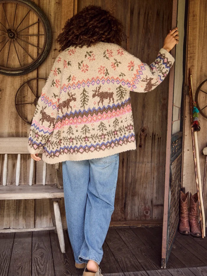 Dreamer Reversible Cardigan Sweater - Moose-view 2