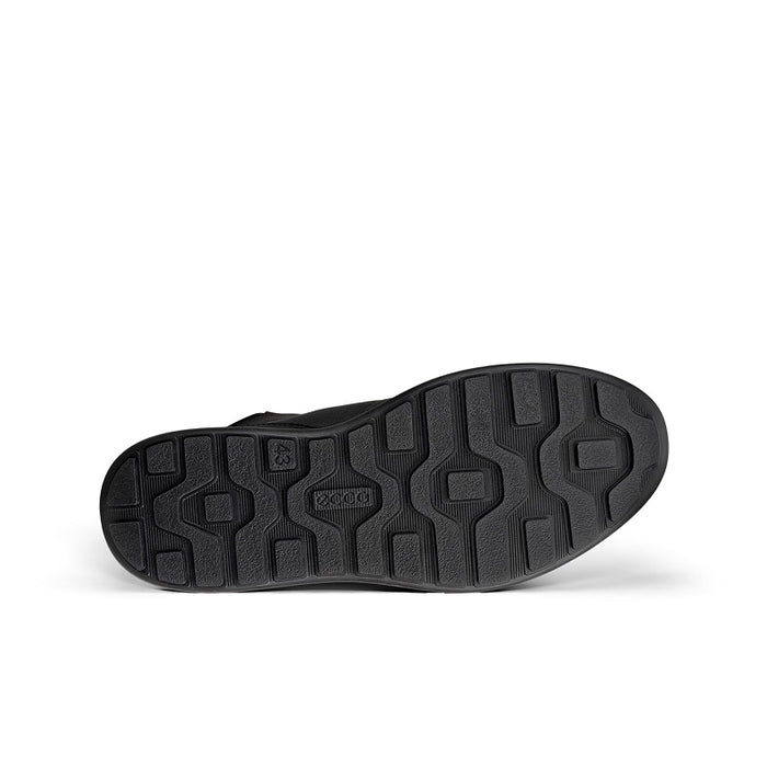 Men's black rubber outsole for ankle boots with tread pattern