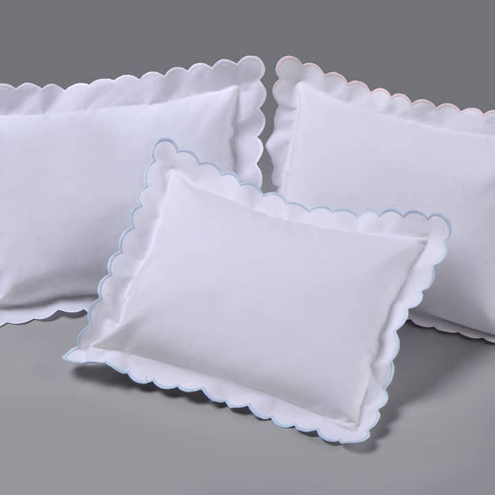 Edward Boutross Double Thick Scallop Petite Pillow and Insert | 10x14