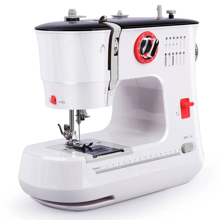 Electric Portable Sewing Machine for Beginners, 12 Built in Stitches with Extension Table