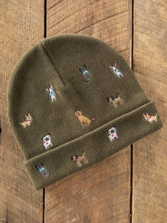Embroidered Beanie - Dogs-view 2