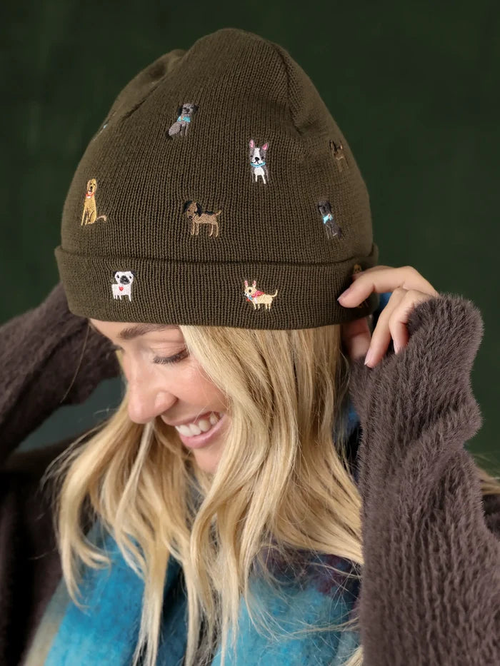 Embroidered Beanie - Dogs-view 3