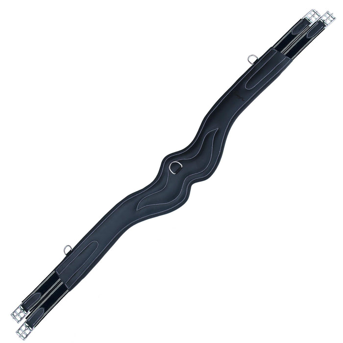 ExionPro 'AdaptLine' Wave Over Lay Girth - Navy Blue Elastic with White Lines