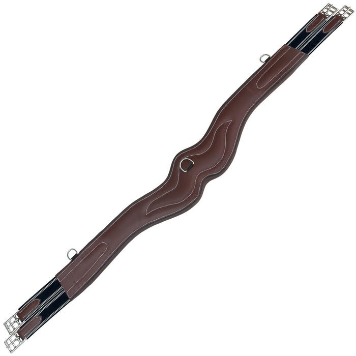 ExionPro 'AdaptLine' Wave Over Lay Girth - Navy Blue Elastic with White Lines