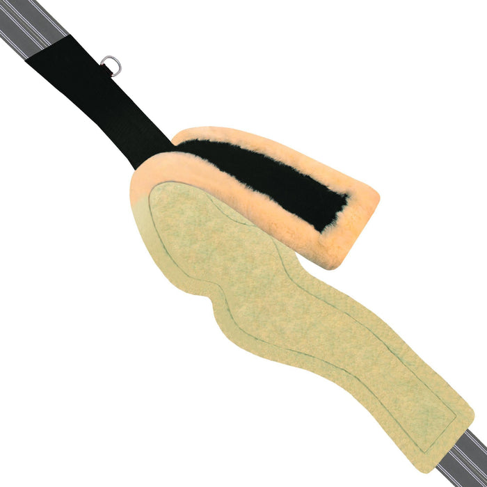 ExionPro 'AdaptLine' Wave Over Lay Girth - Navy Blue Elastic with White Lines
