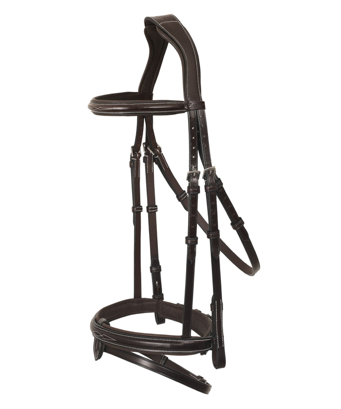 ExionPro 'Phoenix' Convertible Jumping Bridle with Removable Flash & Reins