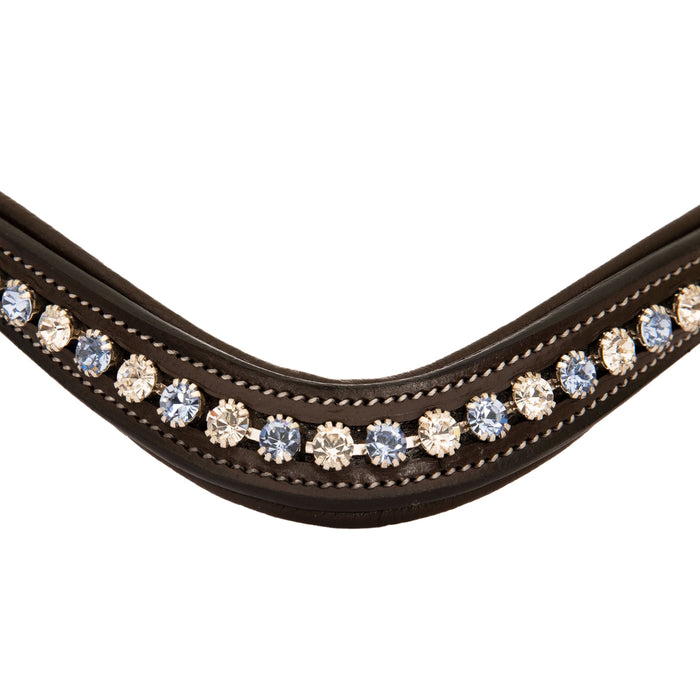 ExionPro Small Elegant Designer Blue, White Crystal Browband