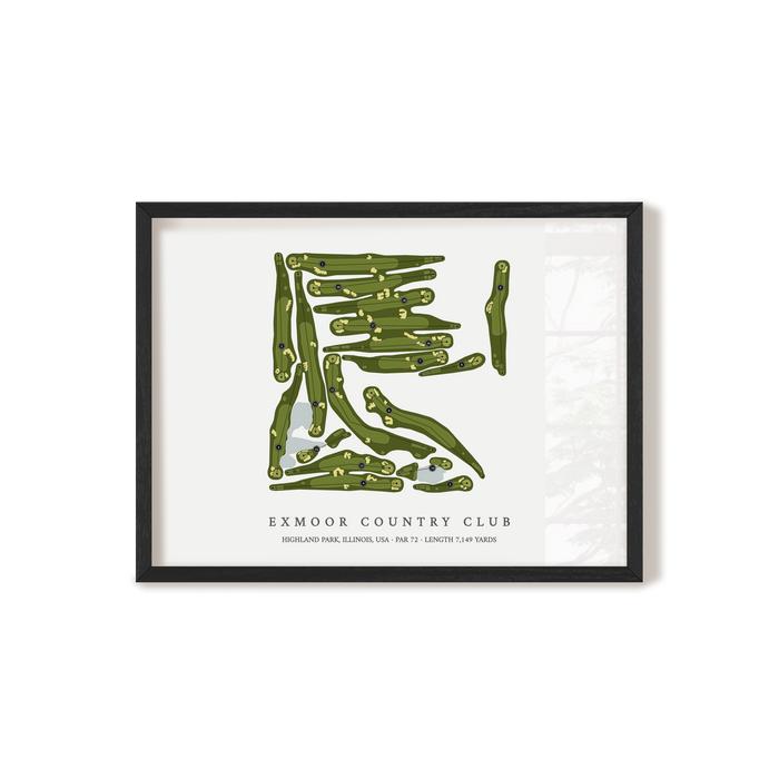 Exmoor Country Club | Golf Course Map | Black+Frame
