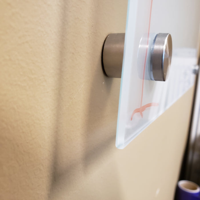 Floating Glass Whiteboard / Dry Erase (#4533)