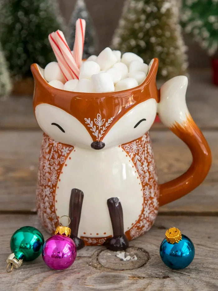 Folk Art Mug|Francis the Fox-view 1