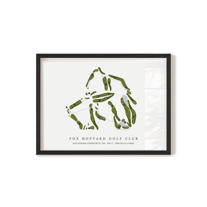 Fox Hopyard Golf Club | Golf Course Print | Black Frame