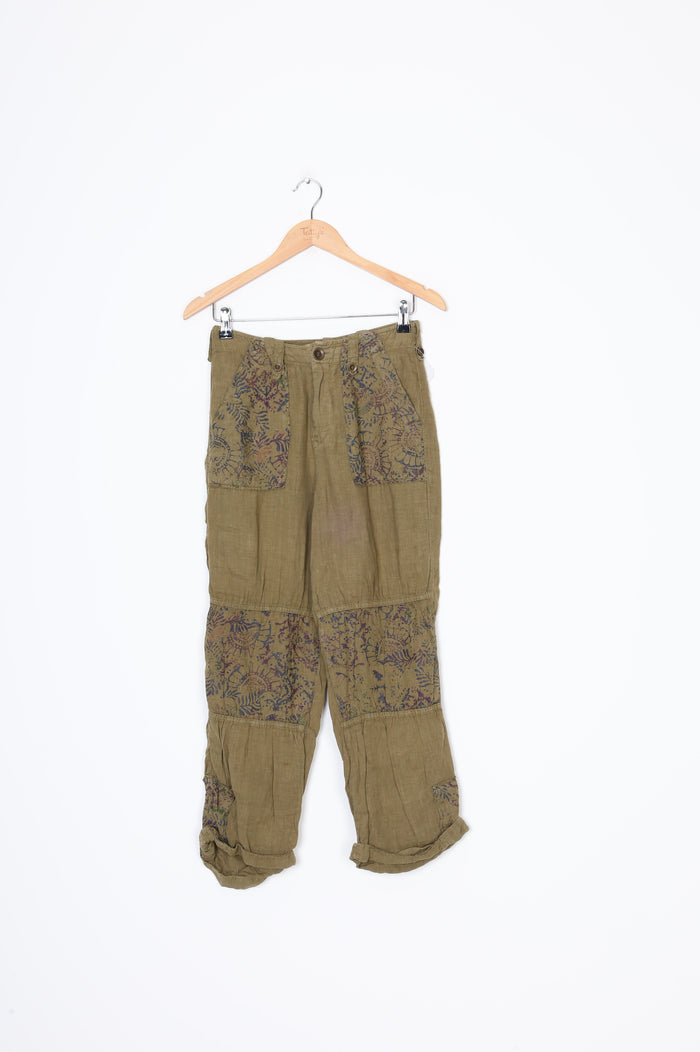 Free People Womens Green Pants Size 0