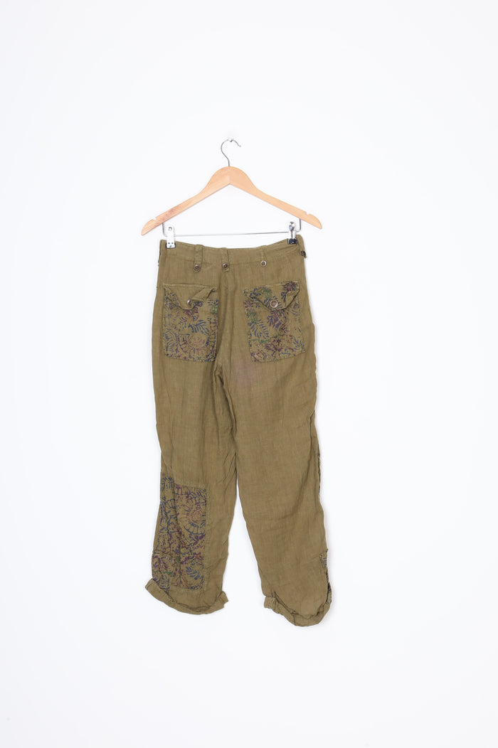 Free People Womens Green Pants Size 0