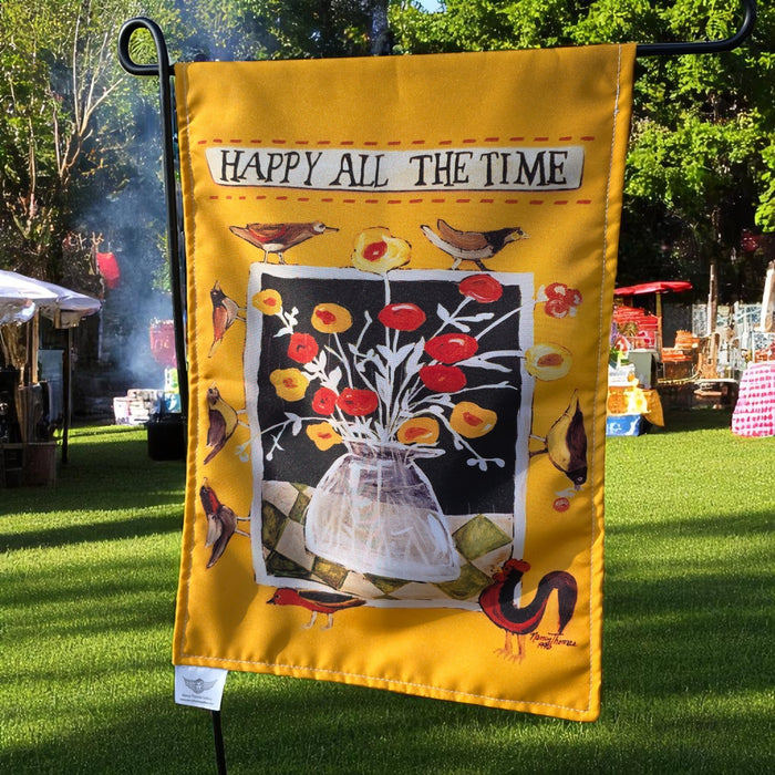 Garden Flags - Happy All the Time
