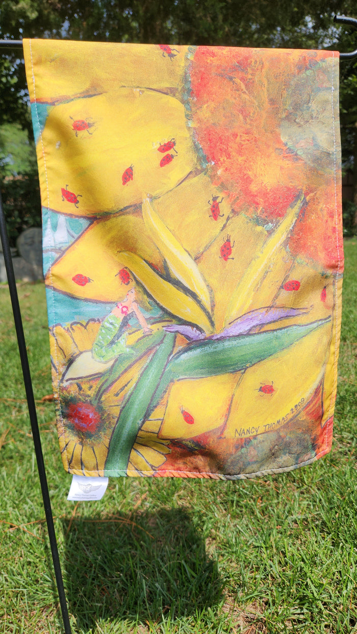 Garden Flags - Ladybug Queen