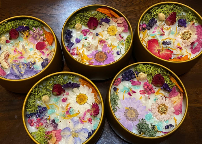 Garden Flower Candle