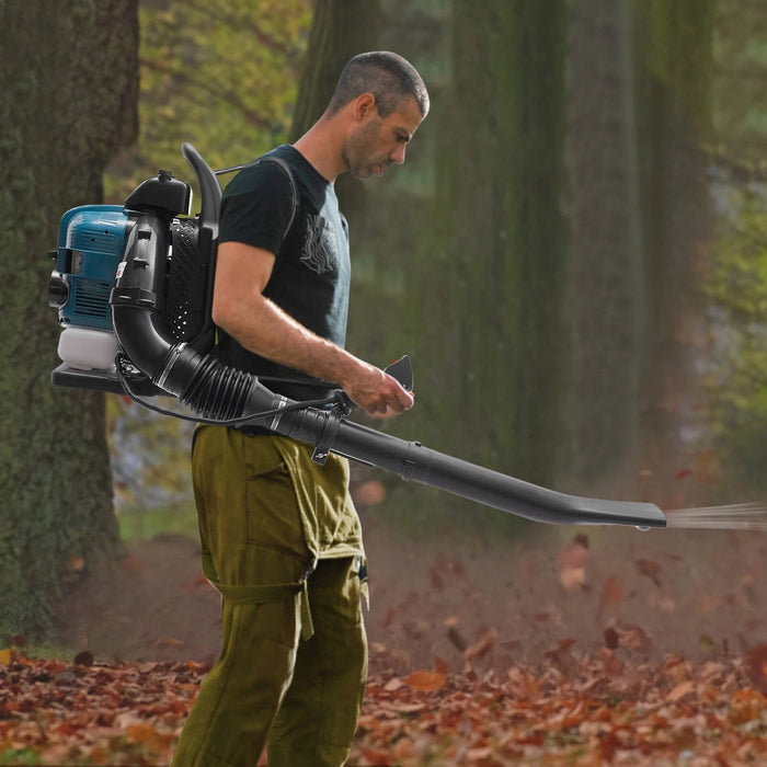 Gas Backpack Leaf Blower 2.6KW 2 Stroke Engine Snow Lawn Debris Blower