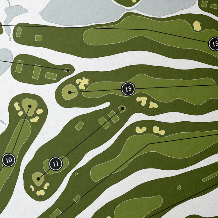 GlenArbor Golf Club | Golf Course Map | Close Up