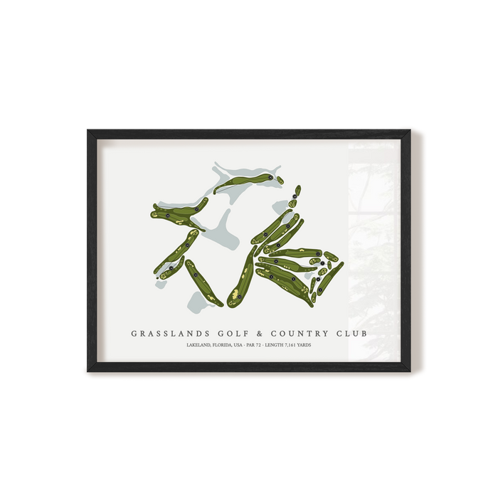 Grasslands Golf & Country Club | Golf Course Map | Black+Frame