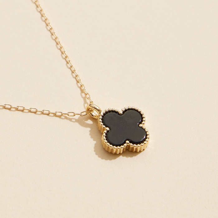 Green | Single Flower Charm  Necklace