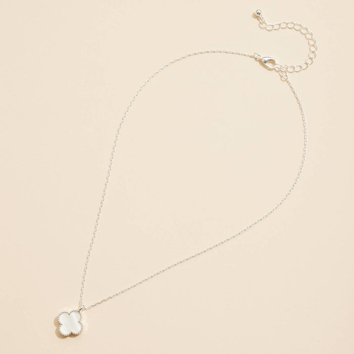 Green | Single Flower Charm  Necklace
