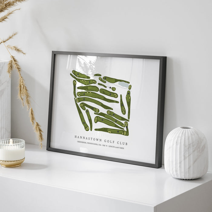 Hannastown Golf Club | Golf Course Map | On Table