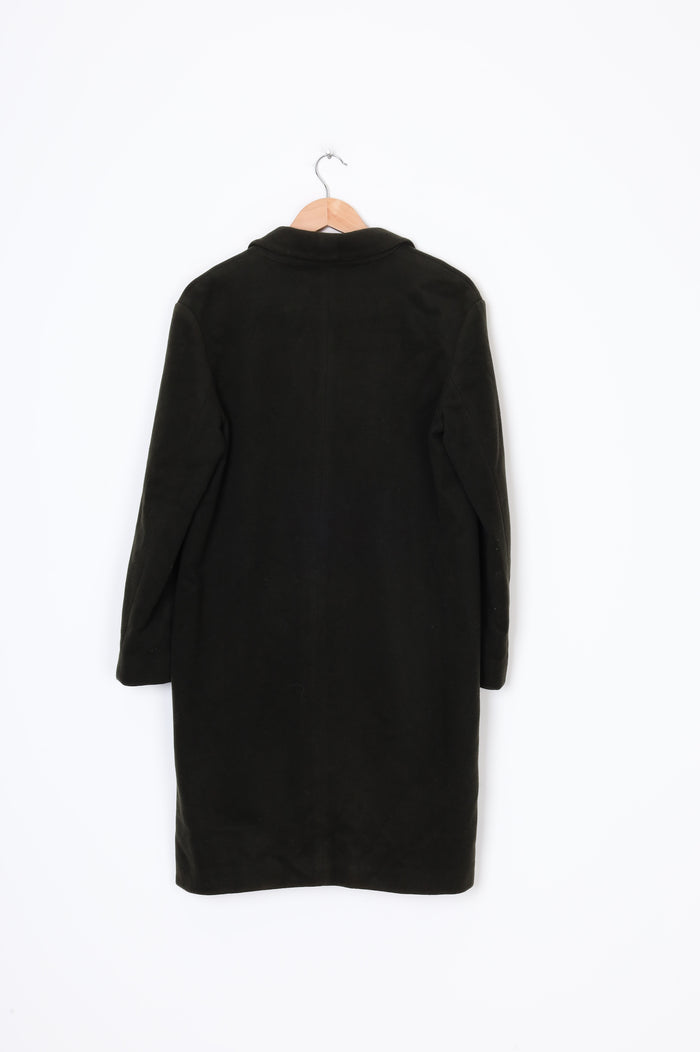 Helen Cherry Womens Green Coat Size S