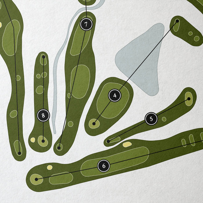Hidden Valley Golf Club | Golf Course Map | Close Up