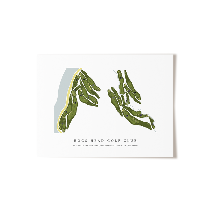 Hogs Head Golf Club | Golf Course Map | Unframed