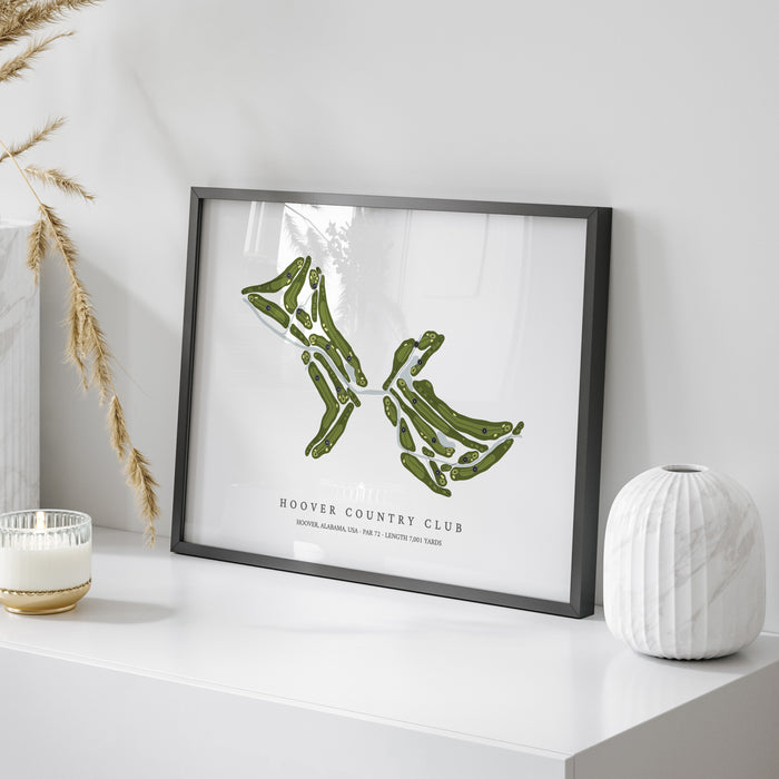 Hoover Country Club | Golf Course Map | On Table