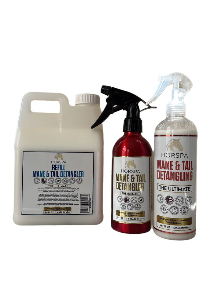 Horspa Mane and Tail Detangling Spray, Calendula and Chamomile