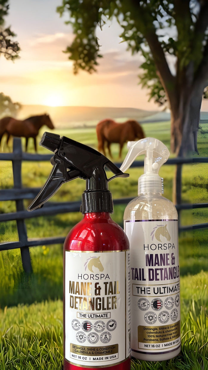 Horspa Mane and Tail Detangling Spray, Calendula and Chamomile