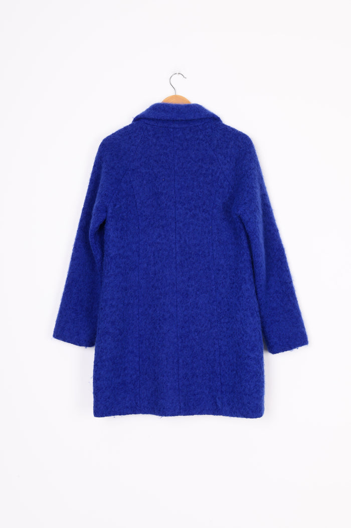 I AM Womens Blue Coat Size 10