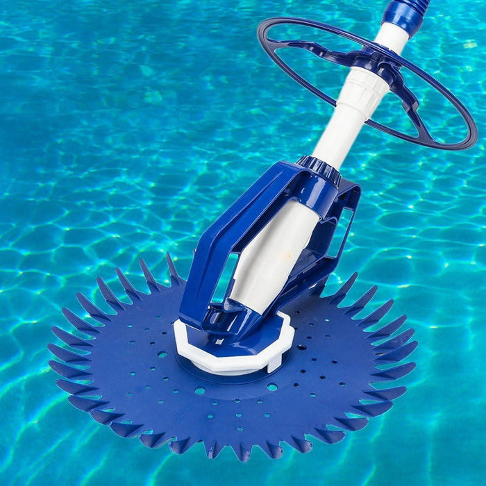 In Ground Automatic Swimming Pool Vacuum Cleaner Hover Climb Wall w/ 10 Hose Set