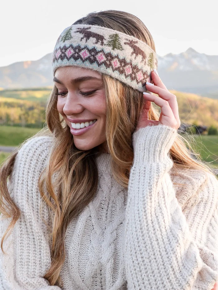 Intarsia Head Warmer - Moose-view 1