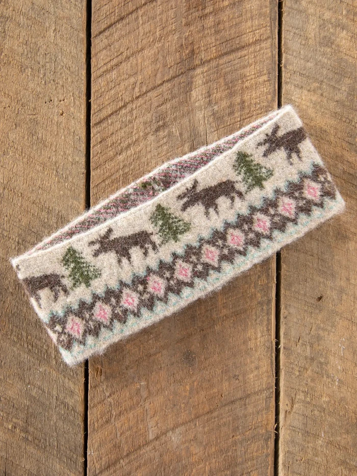 Intarsia Head Warmer - Moose-view 2