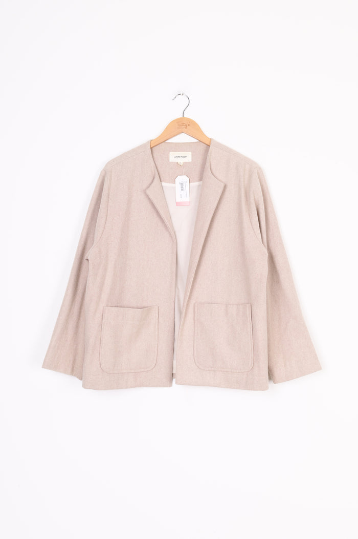 Juliette Hogan Womens Beige Jacket Size 12