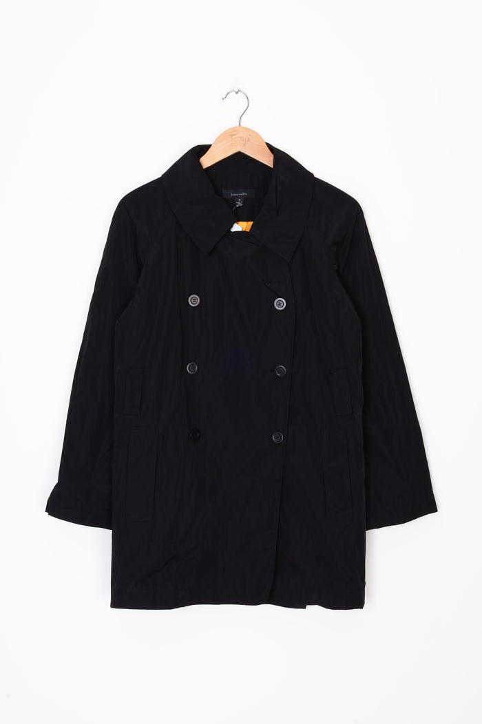 Karen Walker Womens Black Coat Size 8
