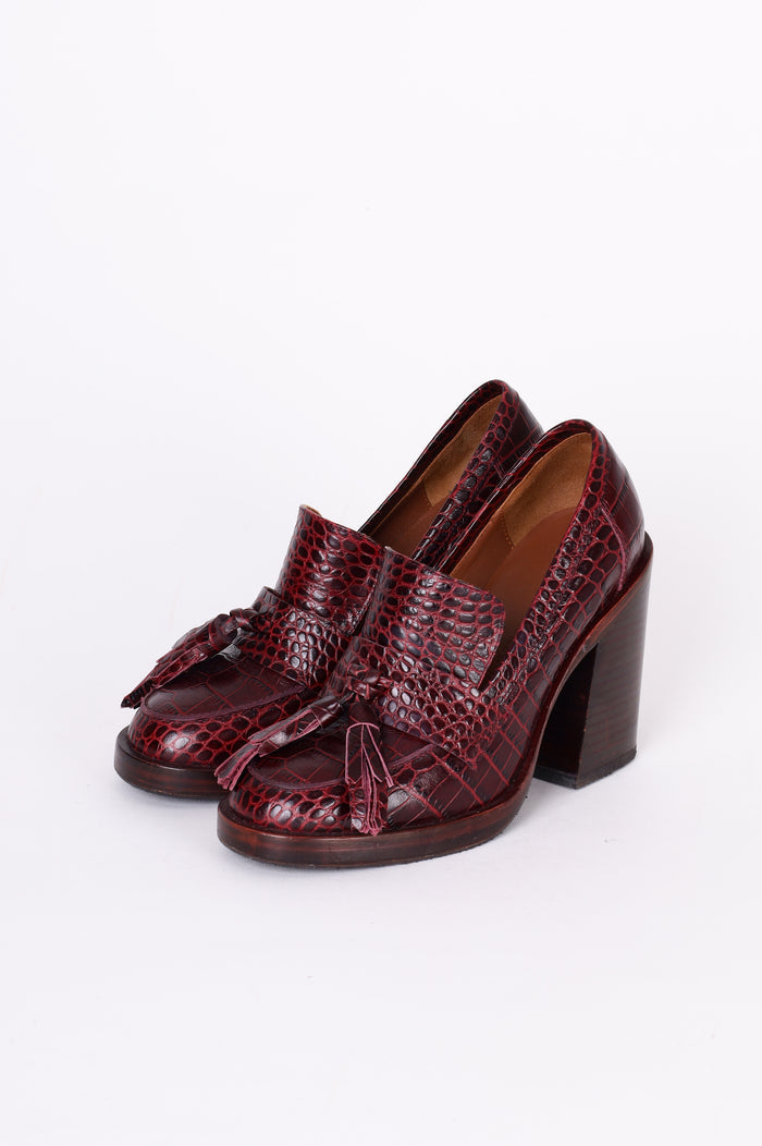 Karen Walker Womens Red Heels Size EU 38