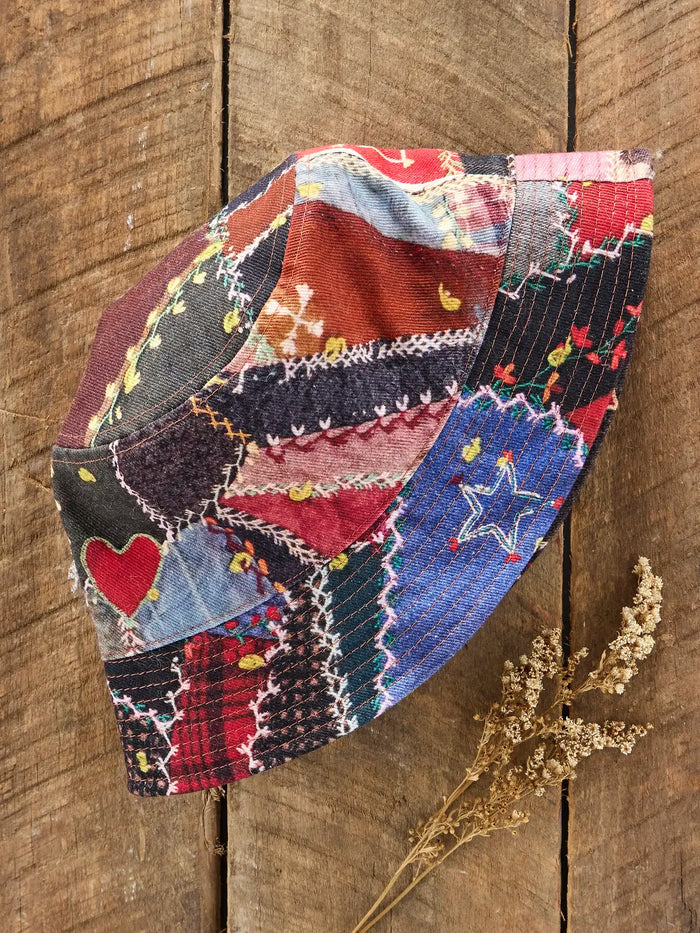 Keaton Bucket Hat - Brimfield Patchwork Multi-view 2