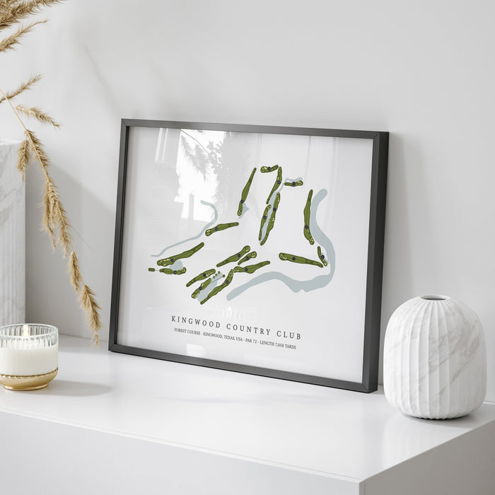 Kingwood Country Club - Forest Course | Golf Course Map | On Table