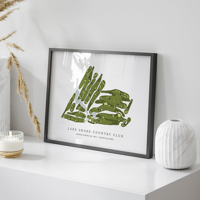 Lake Shore Country Club | Golf Course Map | On Table