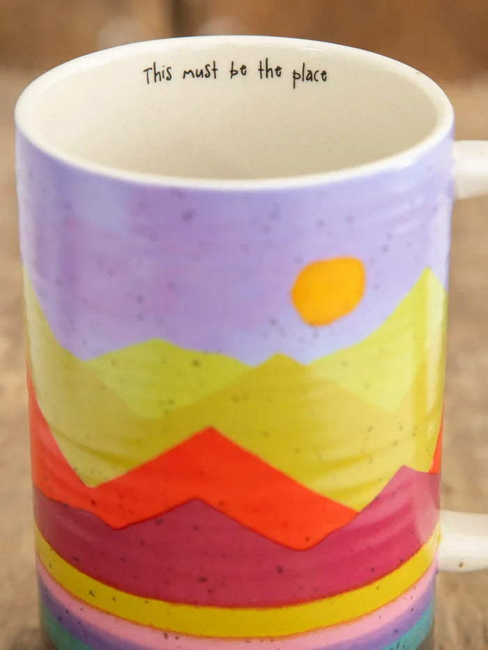 Latte Mug - Mountain Range-view 2
