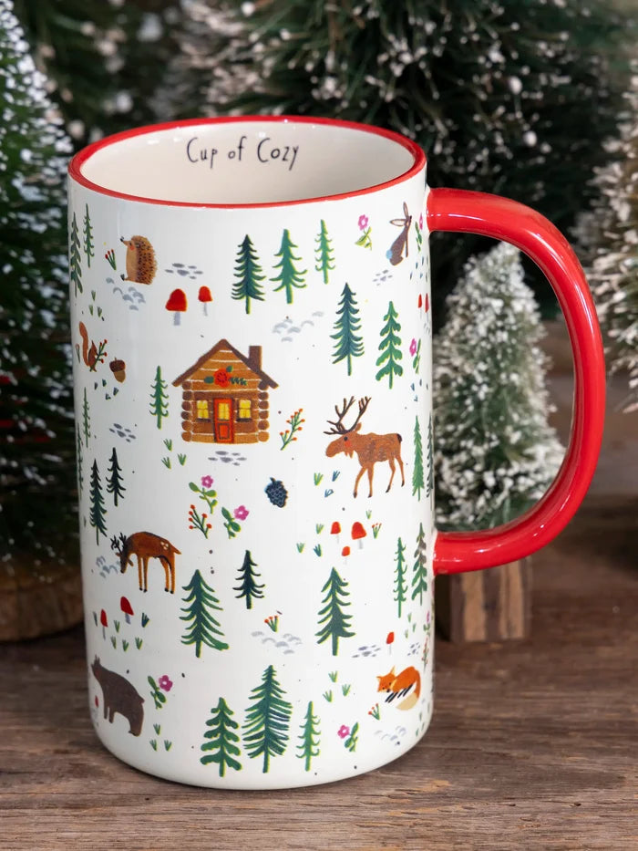 Latte Mug - Woodland Critters-view 1